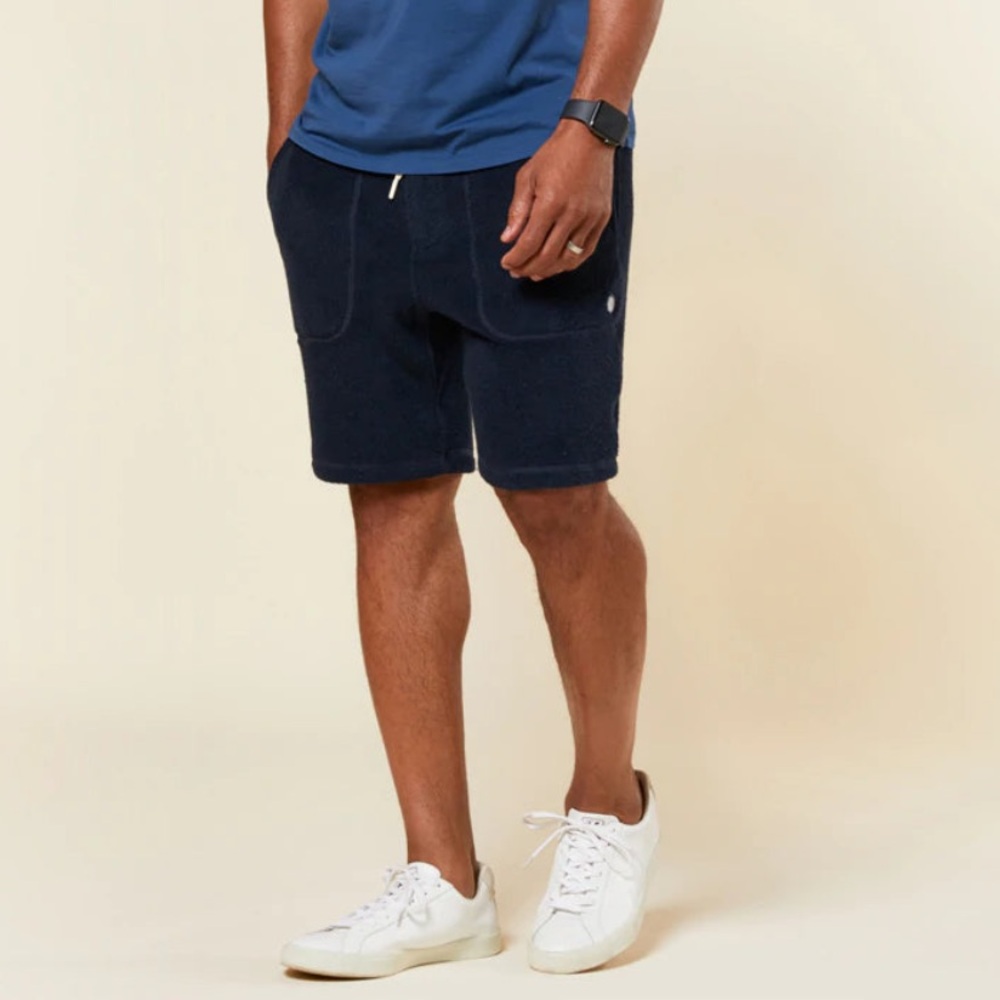 NWT Outerknown Men's Hightide Terry Sweatshorts Night Drawstring Waist XL Casual